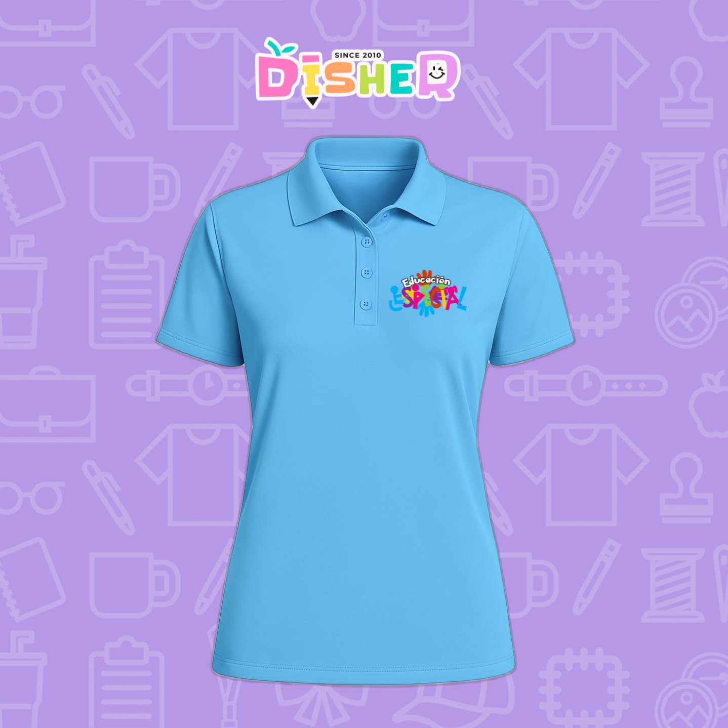 PBD-D-078: Polo Bordada Dry Fit Dama I Educación Especial