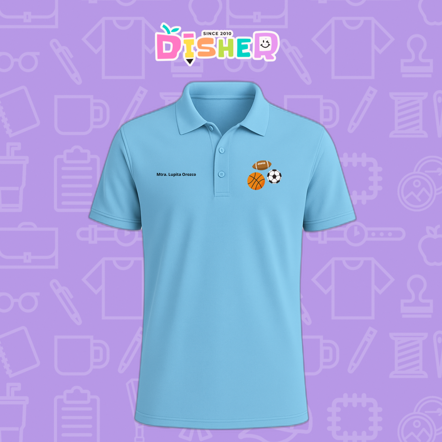 PBD-C-0060: Polo Bordada Dry Fit Caballero I Deportes