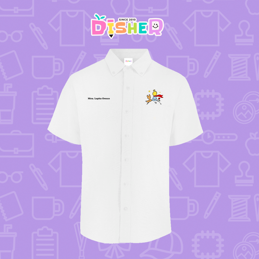 CBGC-C-014: Camisa Bordada Gabardina Manga Corta Caballero I El principito