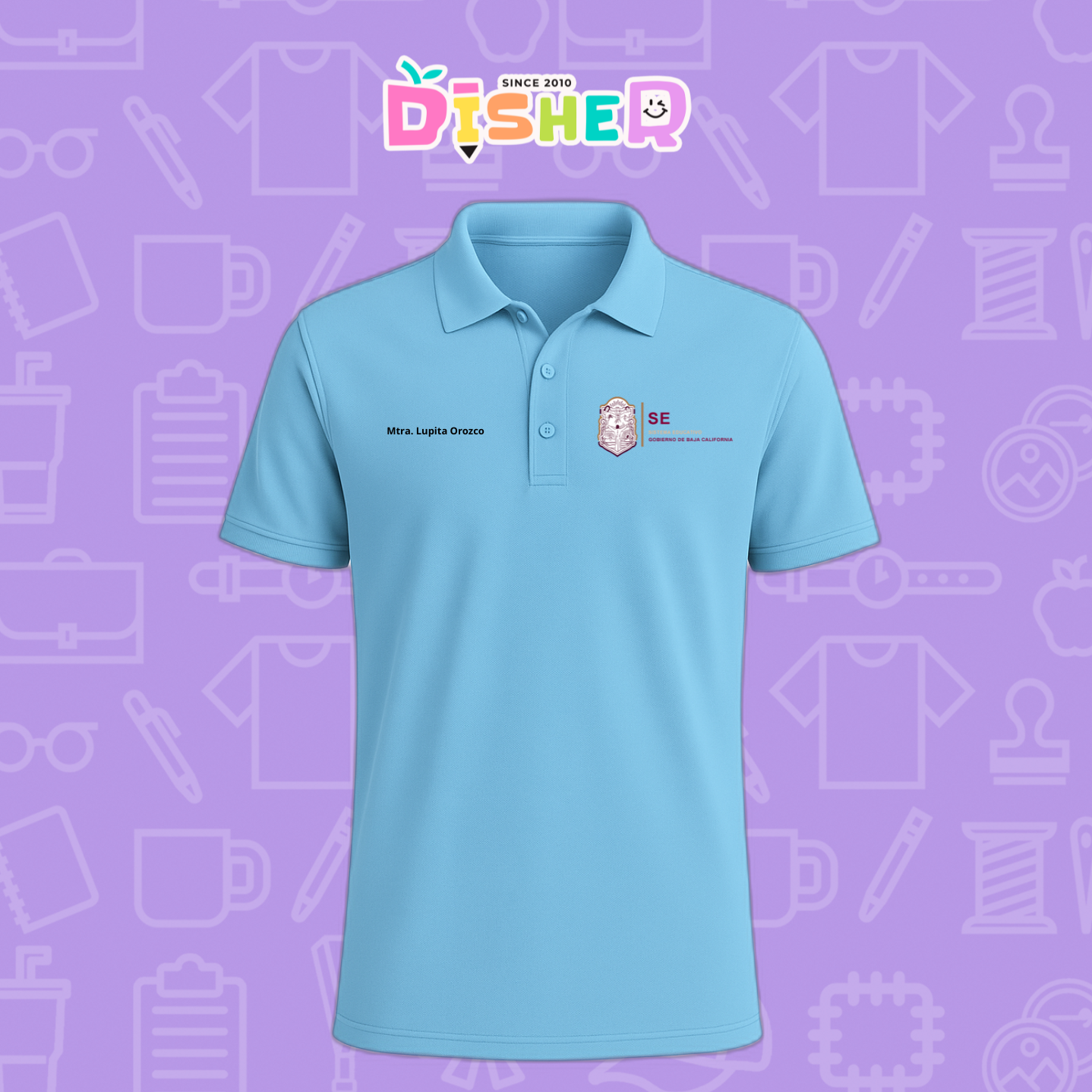 PBD-C-0097: Polo Bordada Dry Fit Caballero I Sistema Educativo BC