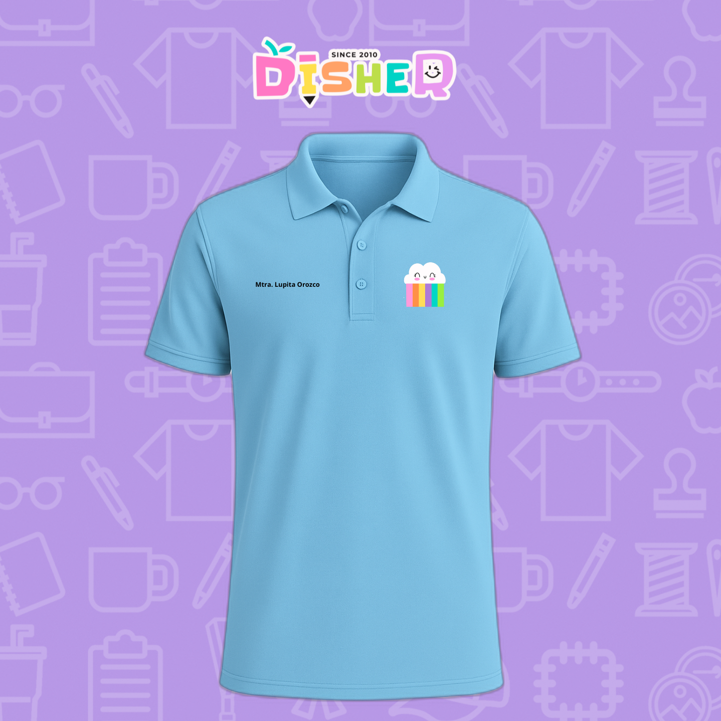 PBD-C-0053: Polo Bordada Dry Fit Caballero I Nubecita