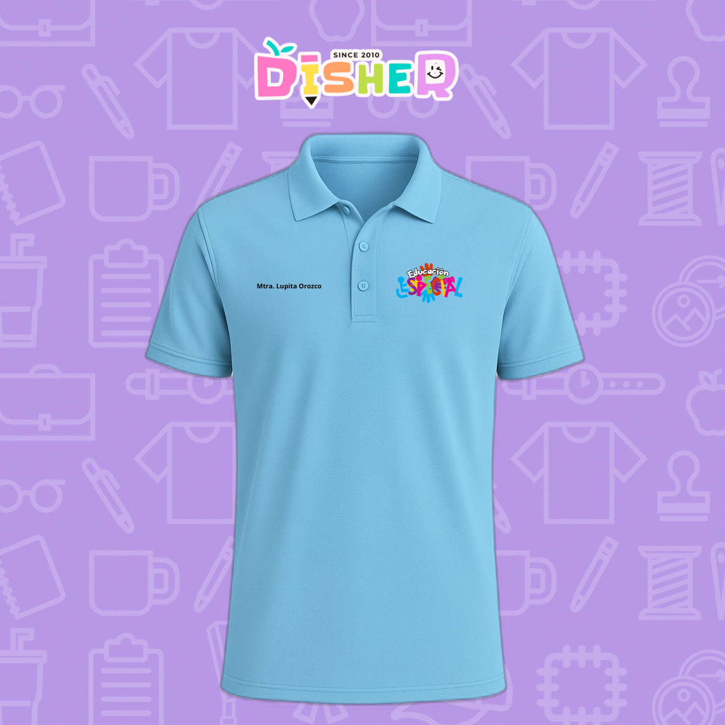 PBD-C-0078: Polo Bordada Dry Fit Caballero I Educación especial