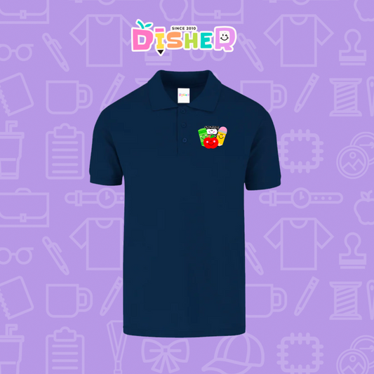 PBY-C-0032: Polo Bordada 50/50 Caballero I Smile Supplies