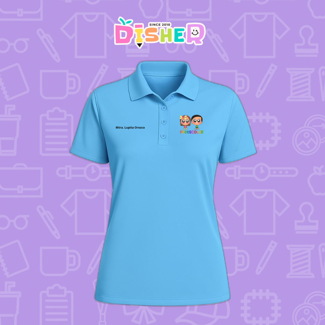 PBD-D-003 : Polo Bordada Dry Fit Dama I Starcitos Preescolar