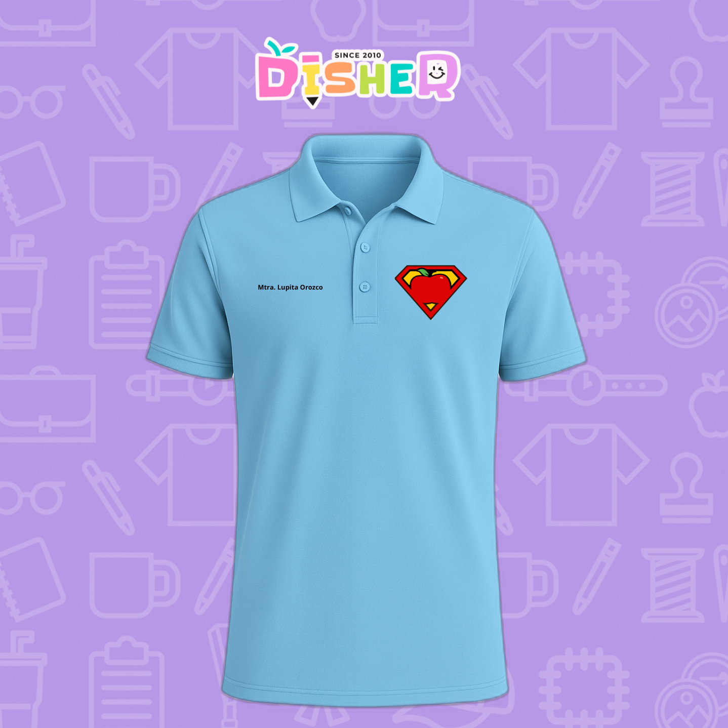 PBD-C-0089: Polo Bordada Dry Fit Caballero I Super Maestro
