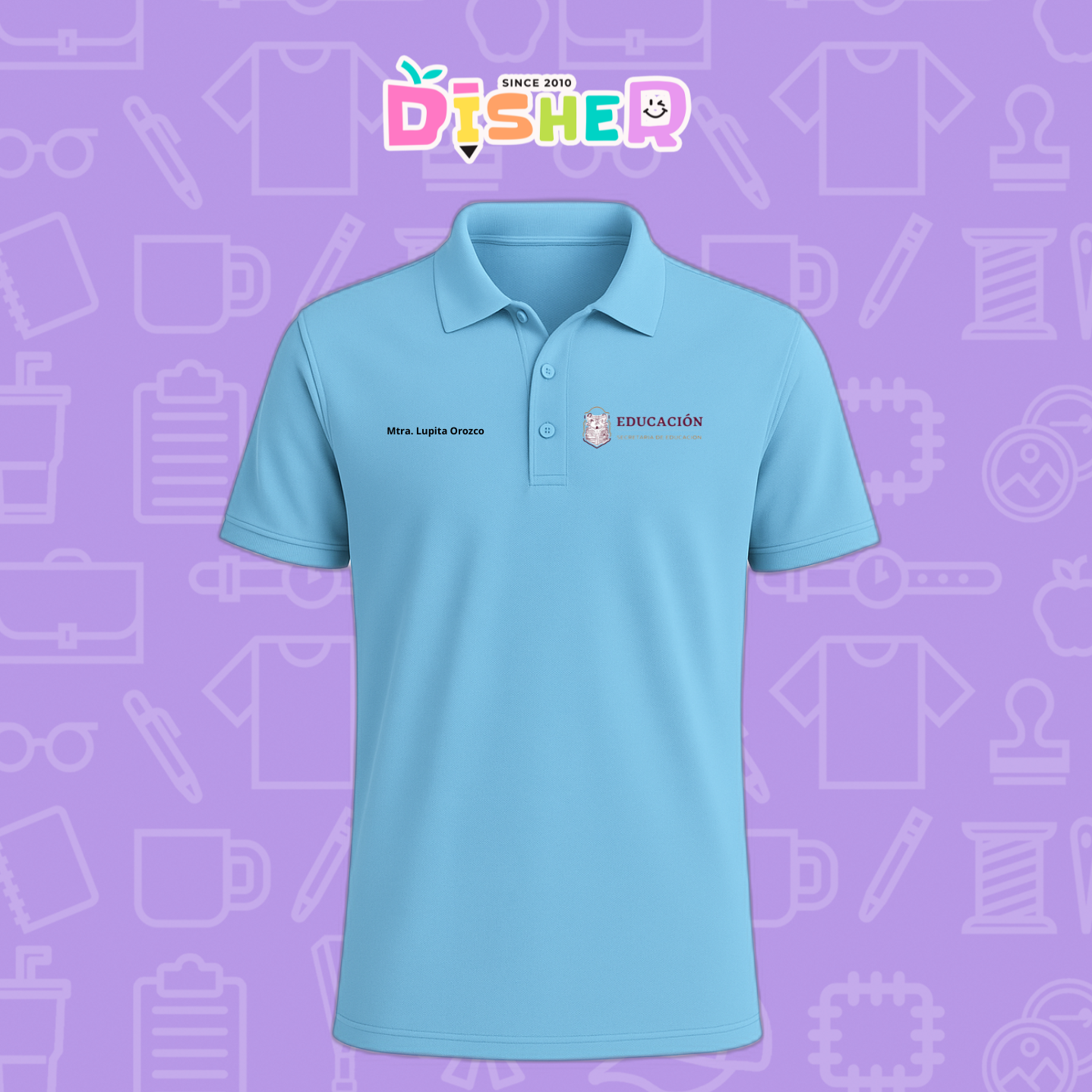 PBD-C-0096: Polo Bordada Dry Fit Caballero I Educación