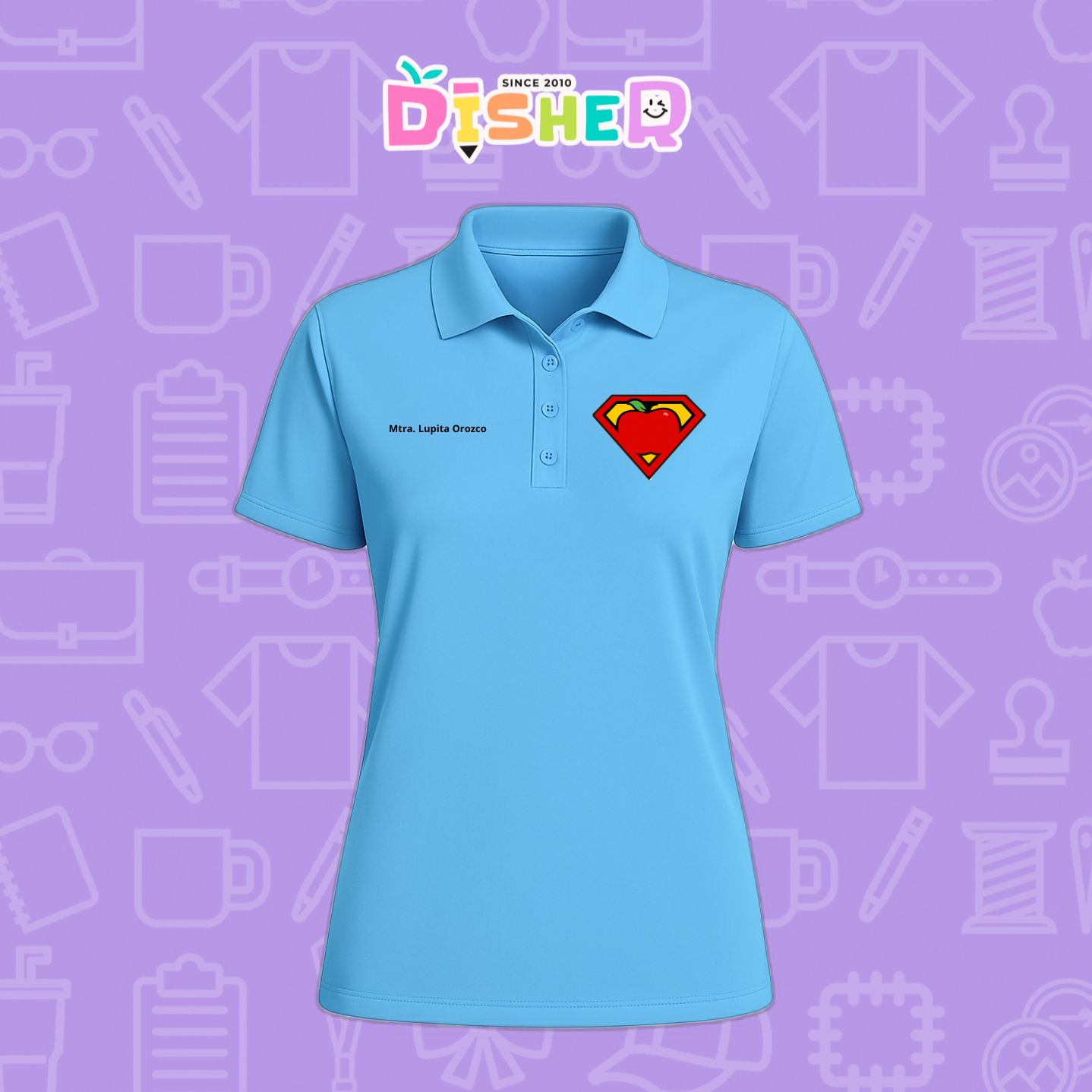PBD-D-089: Polo Bordada Dry Fit Dama I Super Maestro
