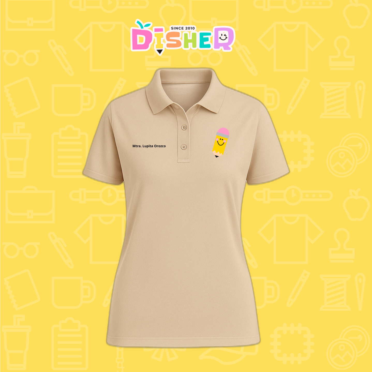 PBD-D-031: Polo Bordada Dry Fit Dama I Smile Pencil