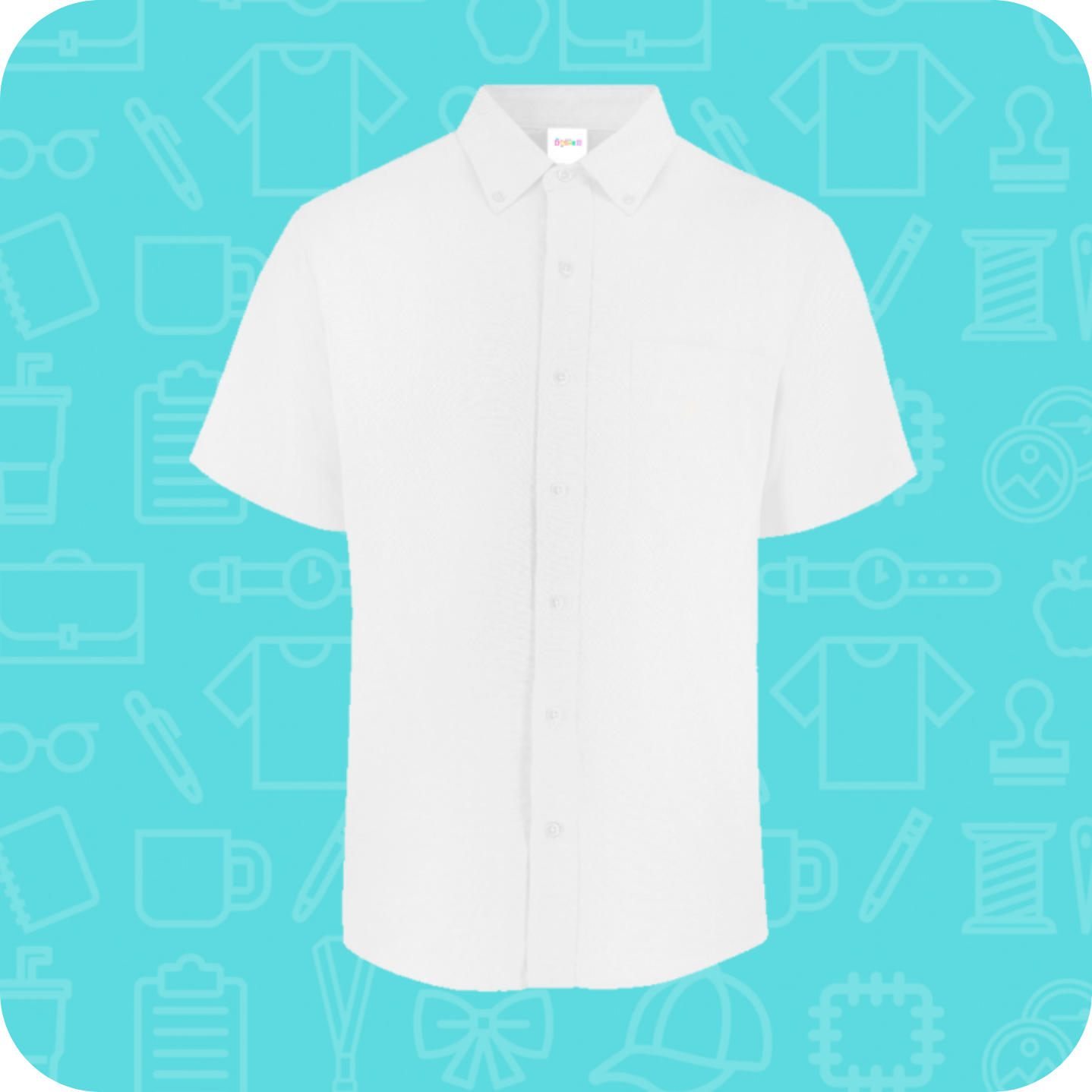 Camisa oxford manga corta caballero