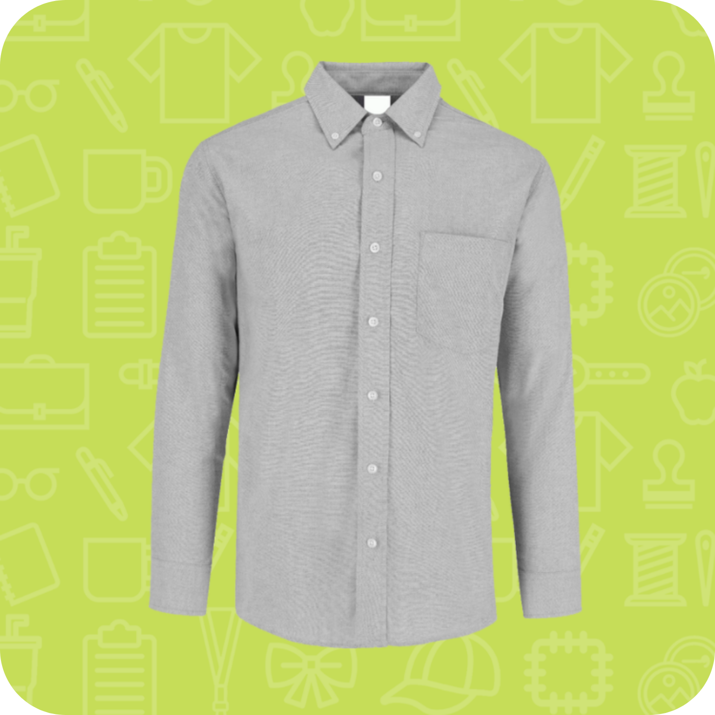 Camisa oxford manga larga caballero