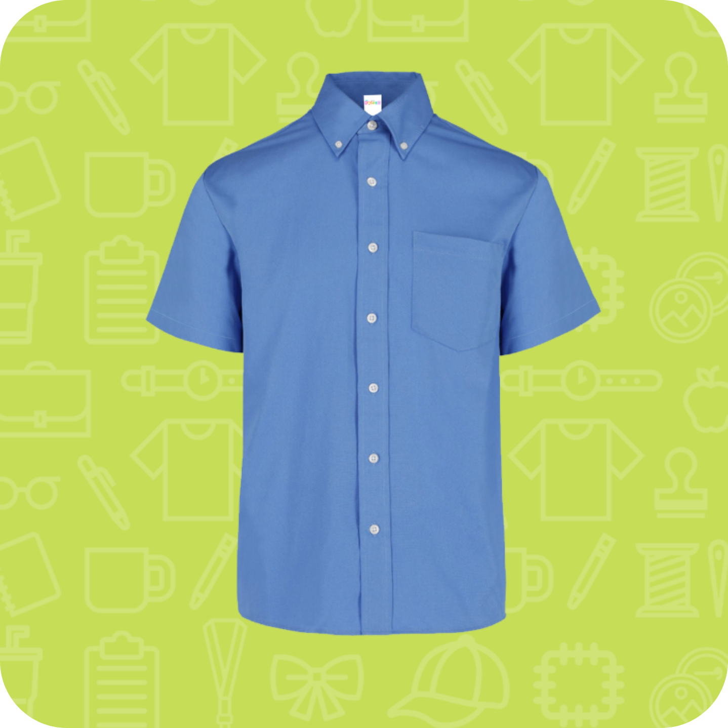 Camisa gabardina manga corta caballero