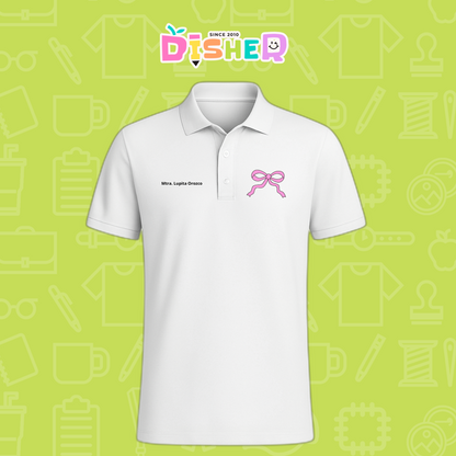 PBD-C-0048: Polo Bordada Dry Fit Caballero I  Moño girly