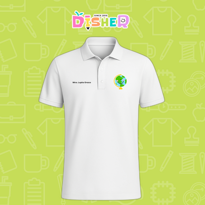 PBD-C-0034: Polo Bordada Dry Fit Caballero I Smile World