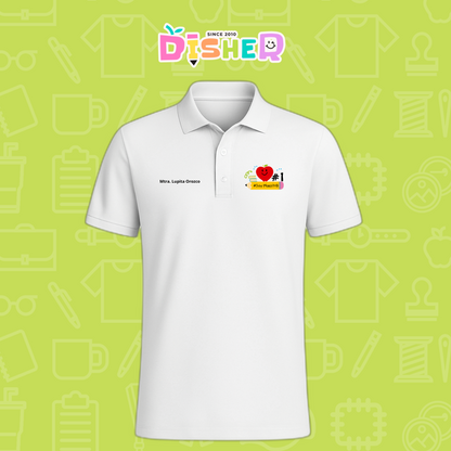 PBD-C-001: Polo Bordada Dry Fit Caballero I Manzana lápiz