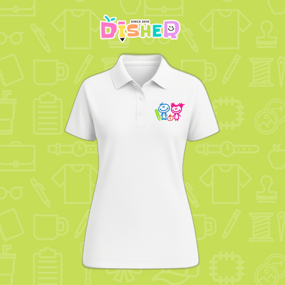 PBD-D-062: Polo Bordada Dry Fit Dama I Niños trazos