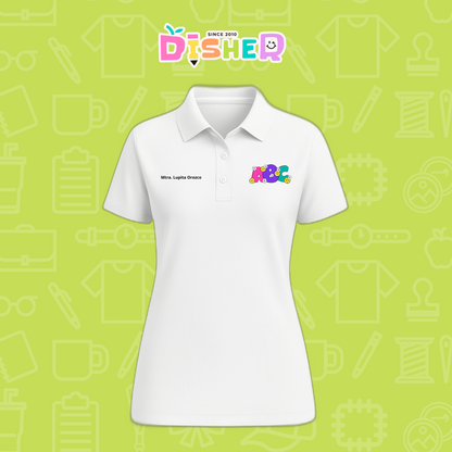 PBD-D-043: Polo Bordada Dry Fit Dama I Abc flores