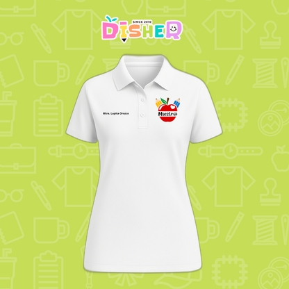 PBD-D-091: Polo Bordada Dry Fit Dama I Manzana lápices