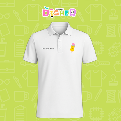 PBD-C-0031: Polo Bordada Dry Fit Caballero I Smile Pencil