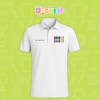 PBD-C-0063: Polo Bordada Dry Fit Caballero I  Crayolitas emociones
