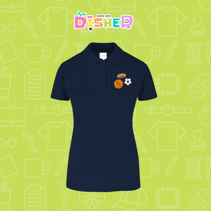 PBY-D-0060: Polo Bordada 50/50 Dama I Deportes