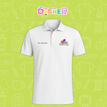 PBD-C-0039: Polo Bordada Dry Fit Caballero I Teacherlife