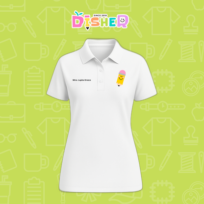 PBD-D-031: Polo Bordada Dry Fit Dama I Smile Pencil