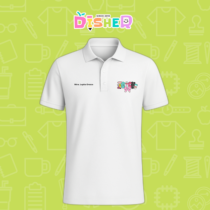 PBD-C-006: Polo Bordada Dry Fit Caballero I Teacher pink