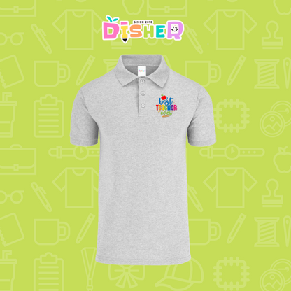 PBY-C-0076: Polo Bordada 50/50 Caballero I Best teacher ever