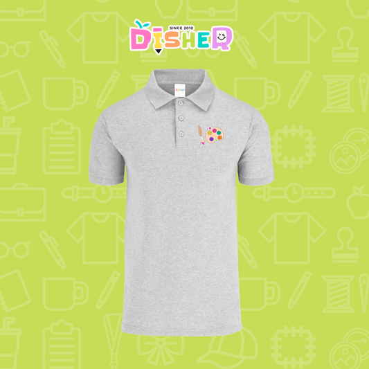 PBY-C-0058: Polo Bordada 50/50 Caballero I Acuarelas