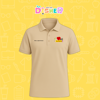 PBD-C-001: Polo Bordada Dry Fit Caballero I Manzana lápiz