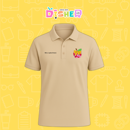 PBD-C-0012: Polo Bordada Dry Fit Caballero I Manzana moño