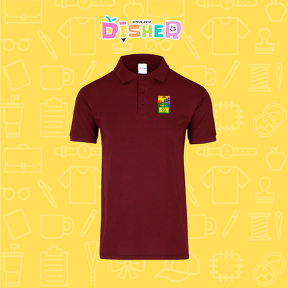 PBY-C-0059: Polo Bordada 50/50 Caballero I Crayolas cajita