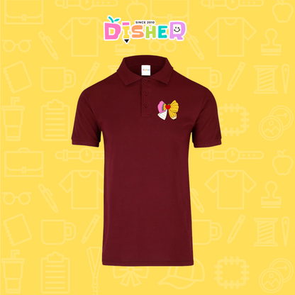 PBY-C-0005: Polo Bordada 50/50 Caballero I Moño lápiz hoja