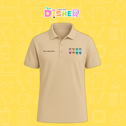 PBD-C-0045: Polo Bordada Dry Fit Caballero I  Crayolas pastel