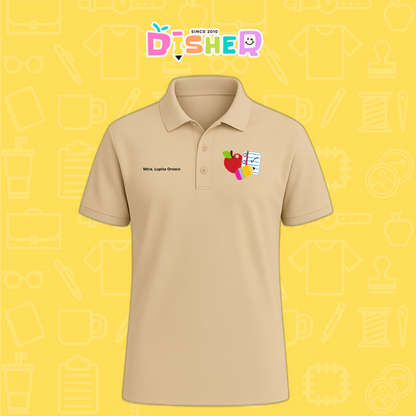 PBD-C-0088: Polo Bordada Dry Fit Caballero I Útiles manzana lápiz