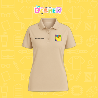 PBD-D-016: Polo Bordada Dry Fit Dama I Cajita crayola