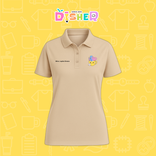 PBD-D-052: Polo Bordada Dry Fit Dama I Tacita útiles