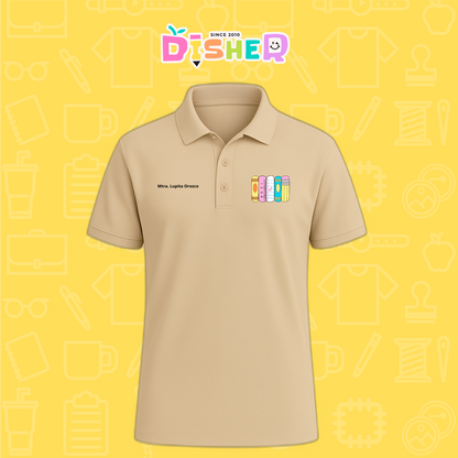 PBD-C-0055: Polo Bordada Dry Fit Caballero I Libros