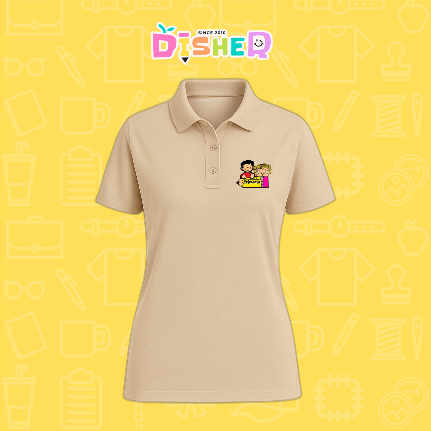 PBD-D-081: Polo Bordada Dry Fit Dama I Niños preescolar
