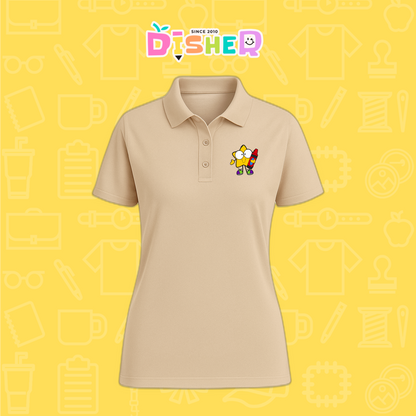 PBD-D-066: Polo Bordada Dry Fit Dama I Estrella manitas