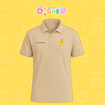 PBD-C-0031: Polo Bordada Dry Fit Caballero I Smile Pencil