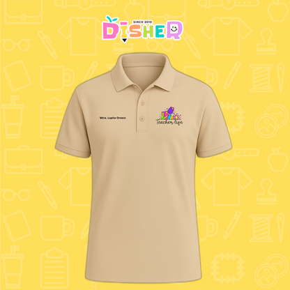 PBD-C-0039: Polo Bordada Dry Fit Caballero I Teacherlife
