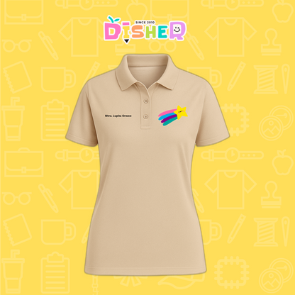 PBD-D-019: Polo Bordada Dry Fit Dama I Estrella fugaz