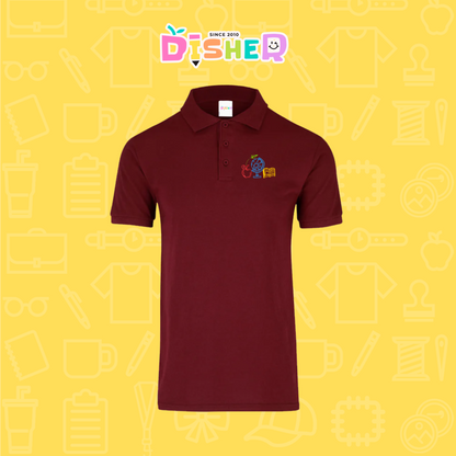 PBY-C-0071: Polo Bordada 50/50 Caballero I Globo terráqueo