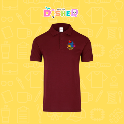 PBY-C-0076: Polo Bordada 50/50 Caballero I Best teacher ever