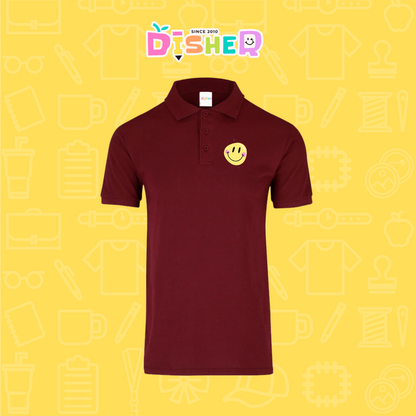 PBY-C-0021: Polo Bordada 50/50 Caballero I Happy face