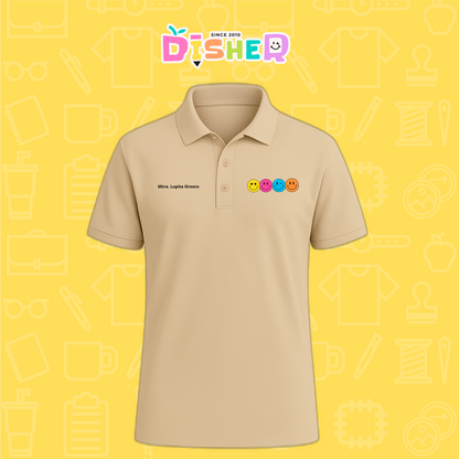 PBD-C-0024: Polo Bordada Dry Fit Caballero I Caritas felices