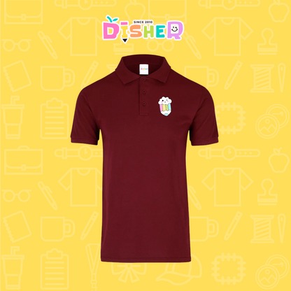 PBY-C-0057: Polo Bordada 50/50 Caballero I Lápiz nube