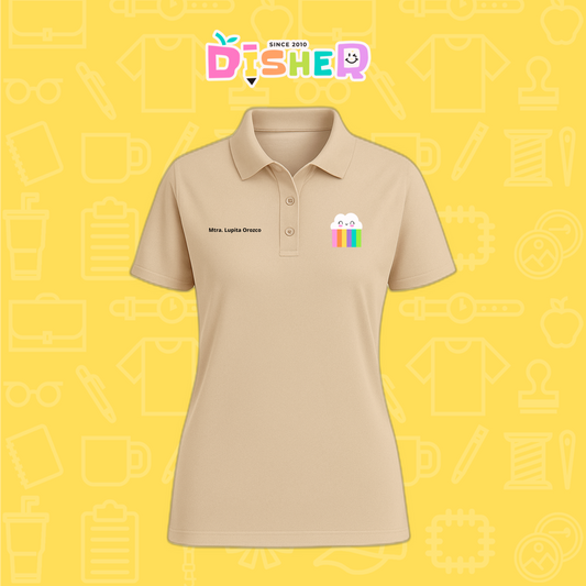 PBD-D-053: Polo Bordada Dry Fit Dama I Nubecita
