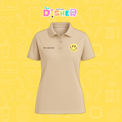 PBD-D-021: Polo Bordada Dry Fit Dama I Happy face